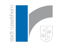 Das Logo der Stadt Rüsselsheim.